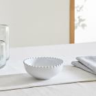 Costa Nova Pearl White Stoneware Low Bowls