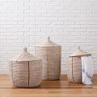 Graphic Millet Lidded Baskets