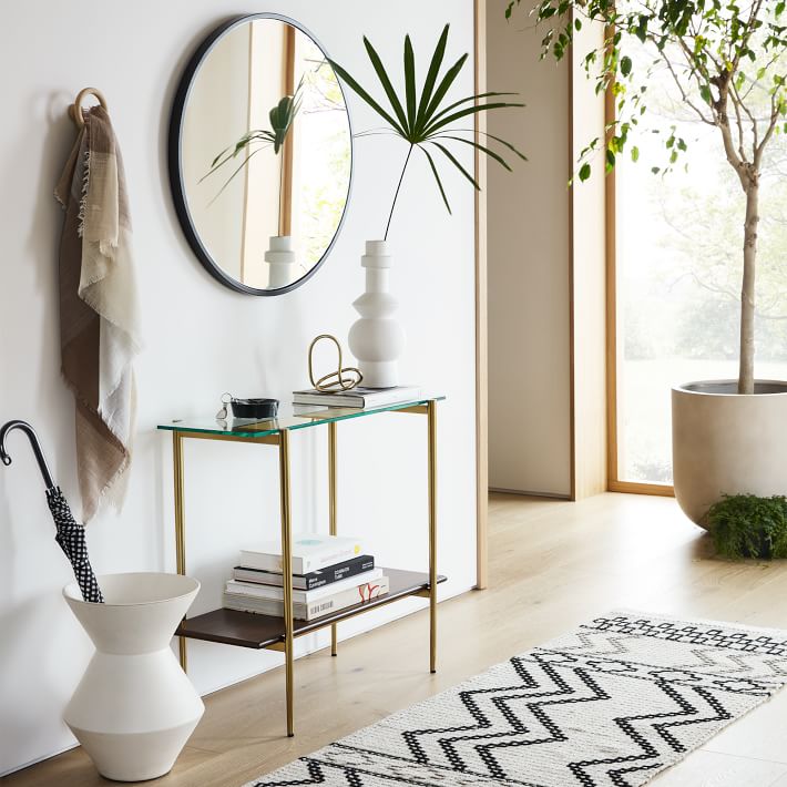 Mid-Century Art Display Entry Console (34")