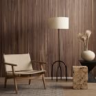 Square Travertine Side Table