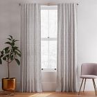 Cotton Canvas Bomu Curtains (Set of 2) - Black
