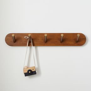Mid-Century Hook Rack - Acorn, Entryway Organization | West Elm