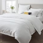 Open Box: European Flax Linen Ruffle Duvet Cover &amp; Shams