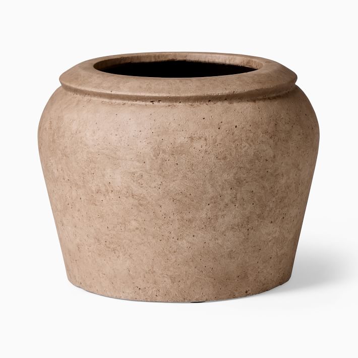 Colin King Washed Ficonstone Planters - Medium - Sand