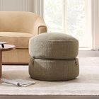Modern Round Stacked Pouf