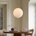 Aria Round Glass Pendant (12&quot;&ndash;16&quot;)