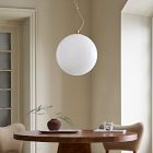 Aria Round Glass Pendant (12&quot;&ndash;16&quot;)