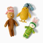 Felt Buddies Napping in Veggies (Set of 3)