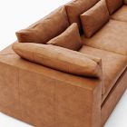 Harmony Modular Leather 4-Piece Ottoman Sectional (120")