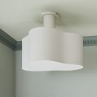 West Elm x PBK Organic Shade Flush Mount