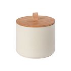 Casafina Pacifica Wood Top Stoneware Canister