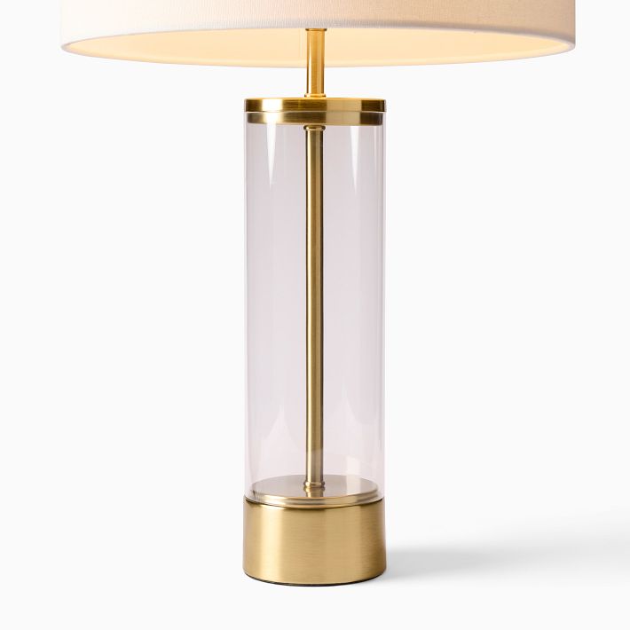 Acrylic Column USB Table Lamp | Modern Lighting | West Elm