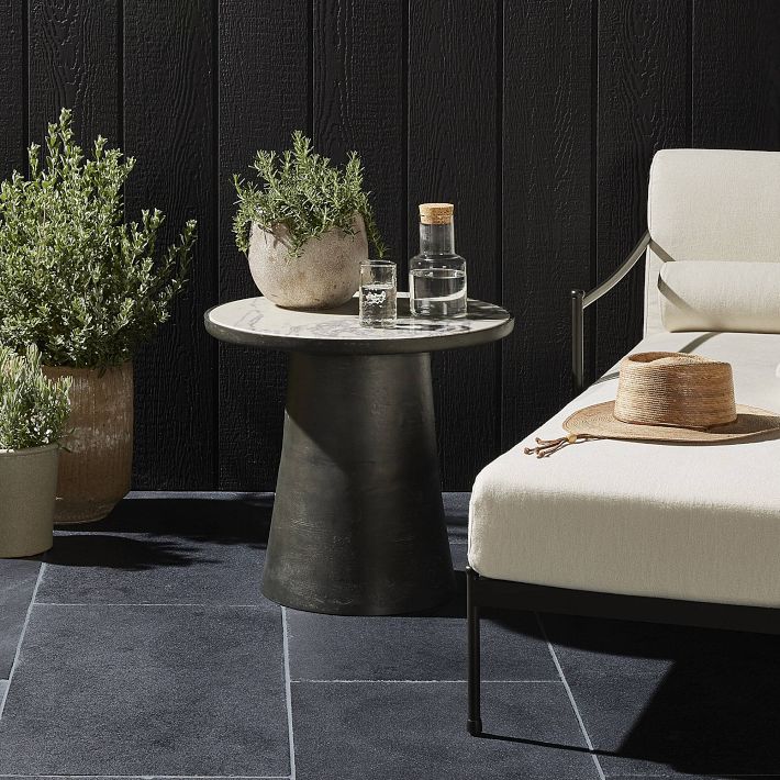 Jozette Outdoor Round Side Table (23&quot;)