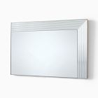 Textured Cut Glass Wall Mirror
