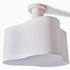 West Elm x PBK Organic Shade Flush Mount