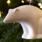 Ceramic Polar Bear Ornament