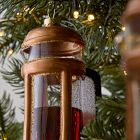 Glass French Press Ornament