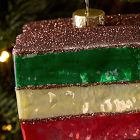 Glass Rainbow Cookie Ornament