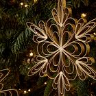 Metal Wire Medium Snowflake Ornament