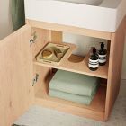 Closed Wood Washstand (29")