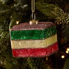 Glass Rainbow Cookie Ornament