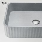 VIGO Windsor Rectangle Vessel Bathroom Sink