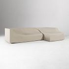 Telluride Aluminum Outdoor 2-Piece Chaise Sectional Protective Covers