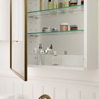 Arched Metal Framed Medicine Cabinet