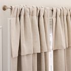 European Flax Linen Valance Curtain