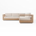 Telluride Sectional, Set 6: L-Shaped 4 Piece Sectional Cushion Cover, Canvas, Natural