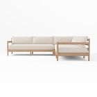 Hargrove Outdoor 3-Piece L-Shaped Sectional Cushion Covers, Canvas, Natural