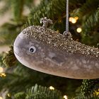 Glass Whale Ornament