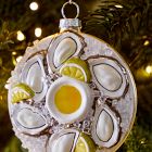 Glass Oyster Plaster Ornament