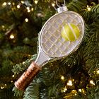 Glass Tennis Racket Ornament