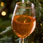 Glass Ros&#233; Wine Glass Ornament