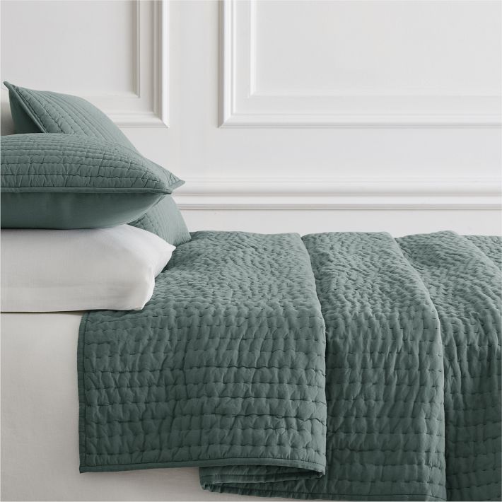 Airy Cotton Voile Solid Quilt & Shams