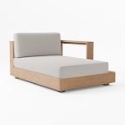 Telluride Sectional Right Arm Chaise Cushion & Frame Marled Weave Pearl Gray Reef Foam/Poly