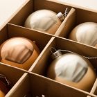 Medium Glass Ball Ornaments (Set of 9) - Champagne