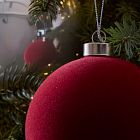 Large Glass Ball Ornaments (Set of 4) - Festive