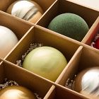 Festive Glass Ball Ornaments (Set of 9)