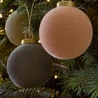 Medium Flocked Ball Ornaments (Set of 9) - Woodland Shine