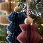 Scandi Accordion Paper Ornaments (Set of 6)
