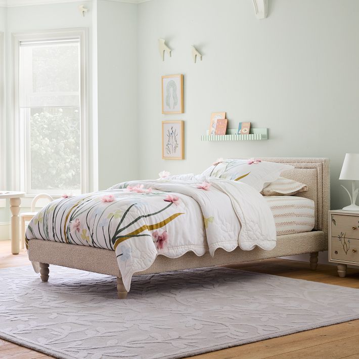 Kids Joseph Altuzarra Geometric Foot Upholstered Bed