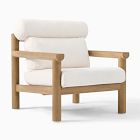 Cusco Outdoor Sofa (80&quot;), Lounge Chair &amp; Concrete Coffee Table (32&quot;) Set