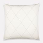 Open Box: Anchal Diamond-Stitch Euro Sham White