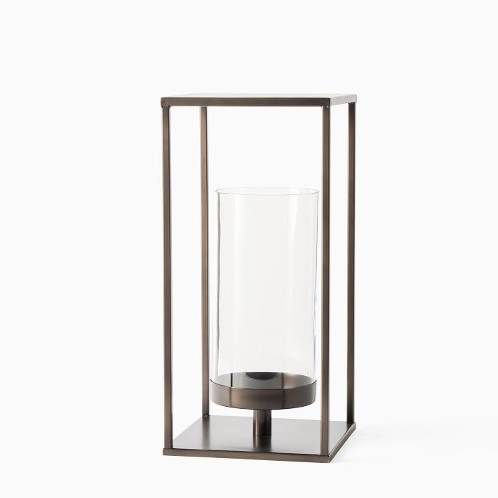 Open Box: Nella Outdoor Lanterns Oil Rubbed Bronze 18"H Metal Medium Lantern