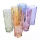 Estelle Colored Glass Sunday Highball Glass Sets
