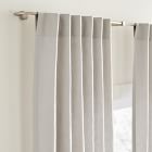 European Flax Linen Curtain - Pearl Grey