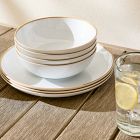 Mill Melamine Outdoor Pasta Bowl Sets