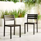 Portside Aluminum Outdoor Stacking Dining Chair (Set of 2)